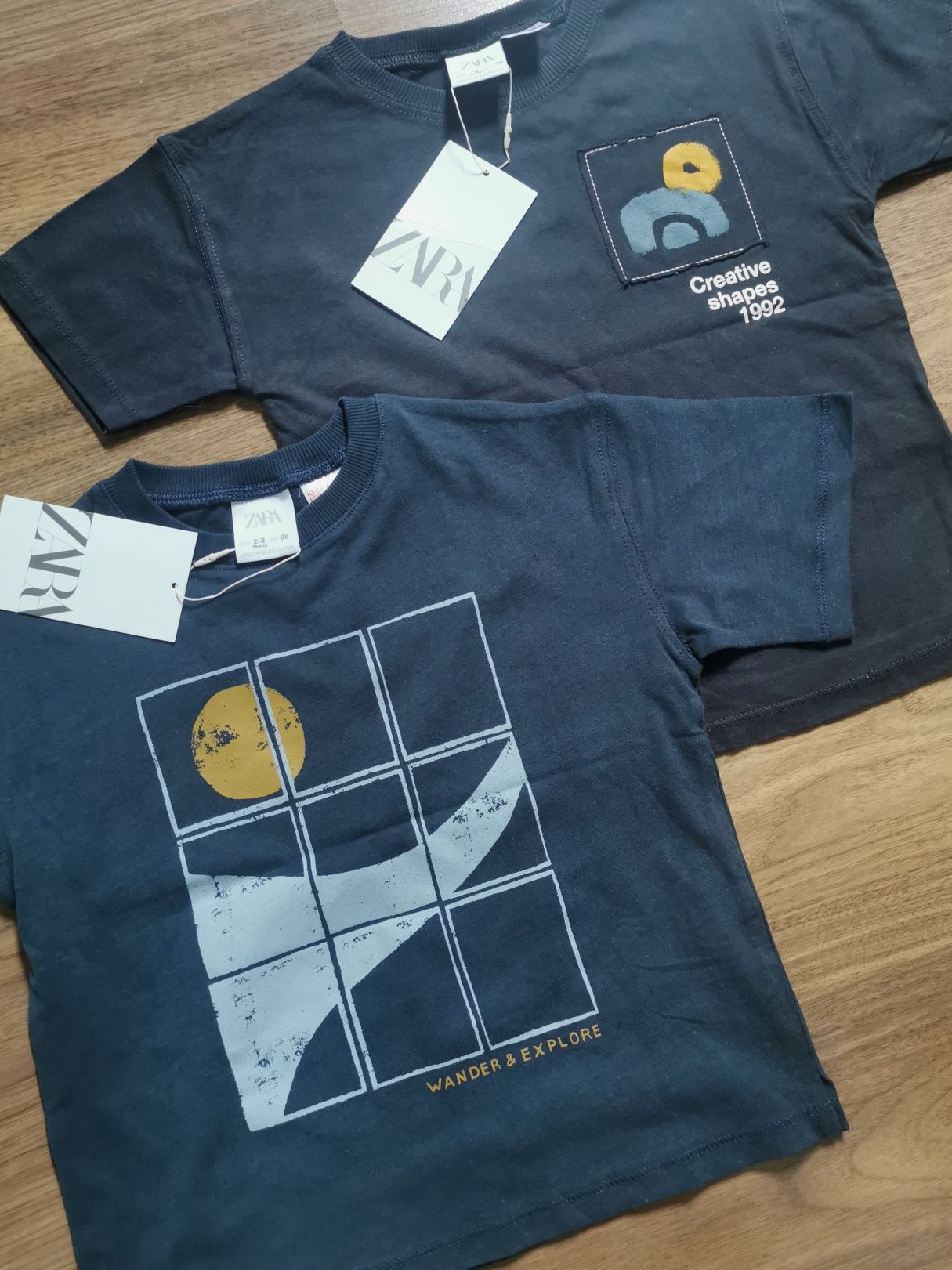 2 sztuki t-shirt ZARA roz. 98