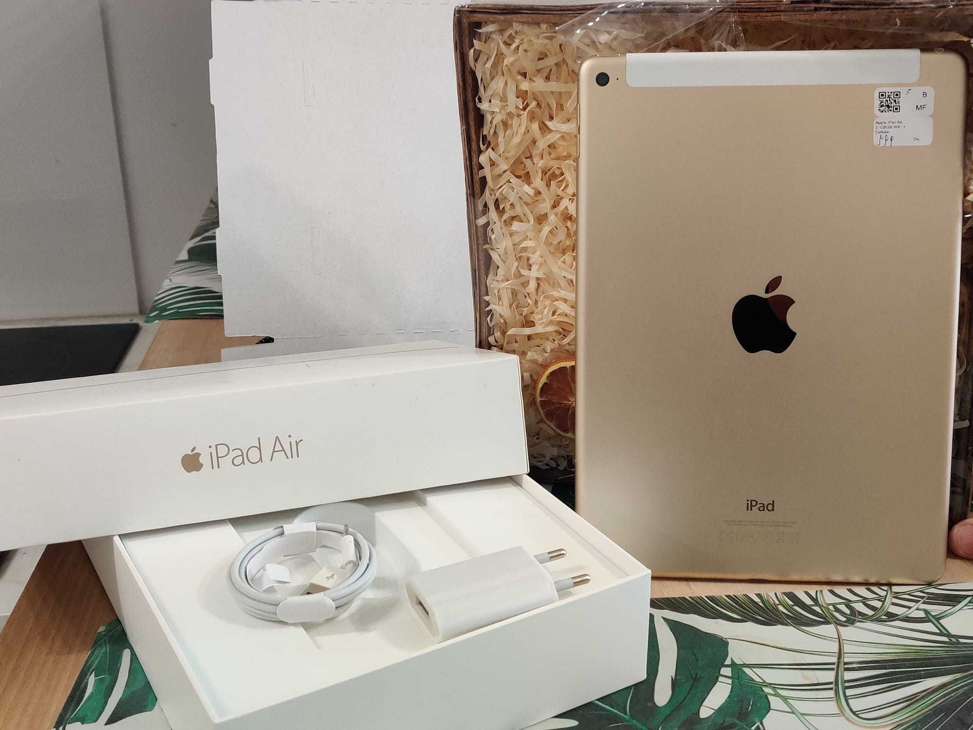 Tablet Apple iPad Air 2 128GB WIFI+CELLULAR karta sim GOLD ZŁOTY GWAR