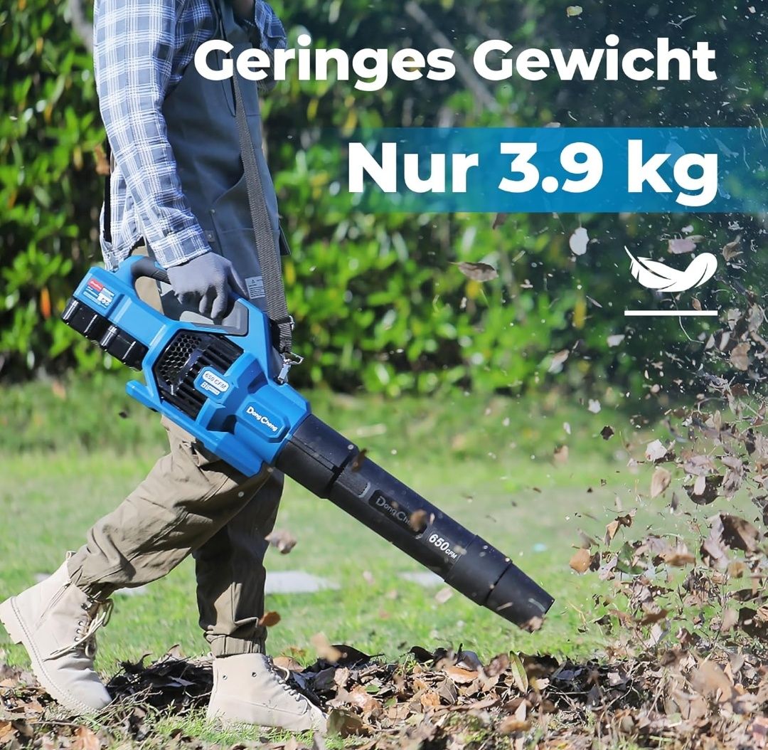 DongCheng akumulatorowa dmuchawa do liści 2 x 18 V turbina