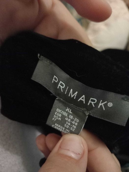 Vestido preto Veludo T. 46-48 Primark