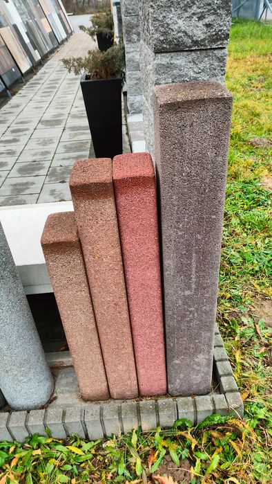 Dekoracje ogrodowe palisady obrzeża słupki palisada kostka brukowa mur