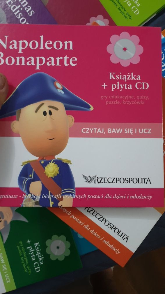 Kolekcja mali geniusze ksiazki encyklopedia seria