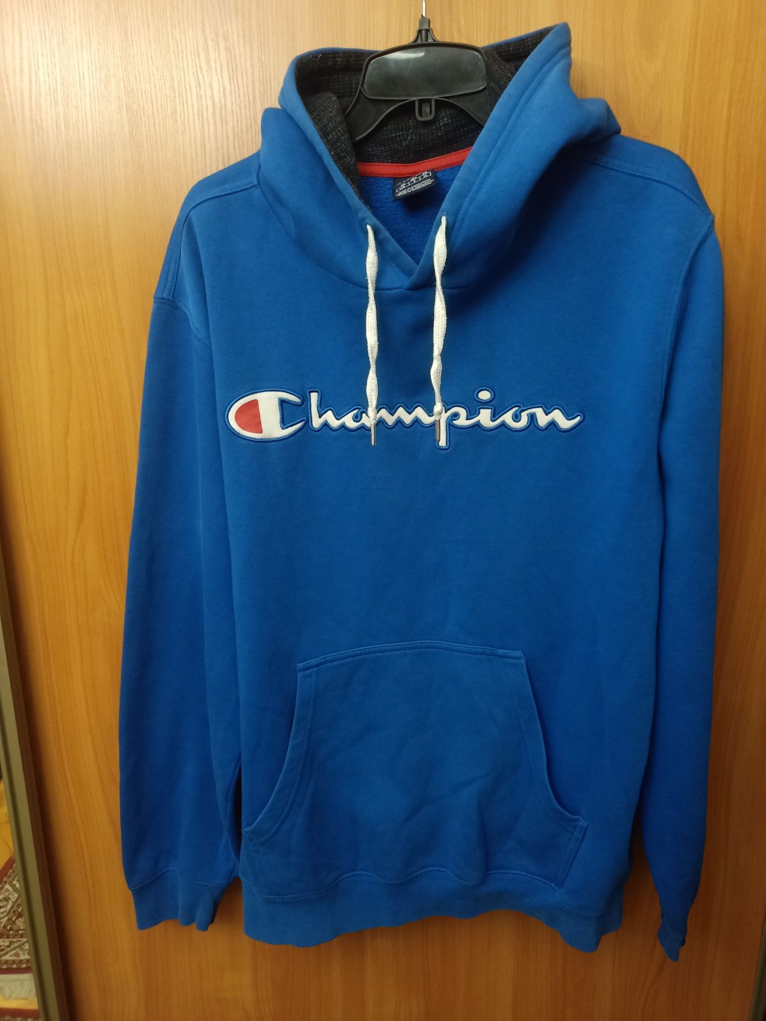 Champion синяя худи с капюшоном