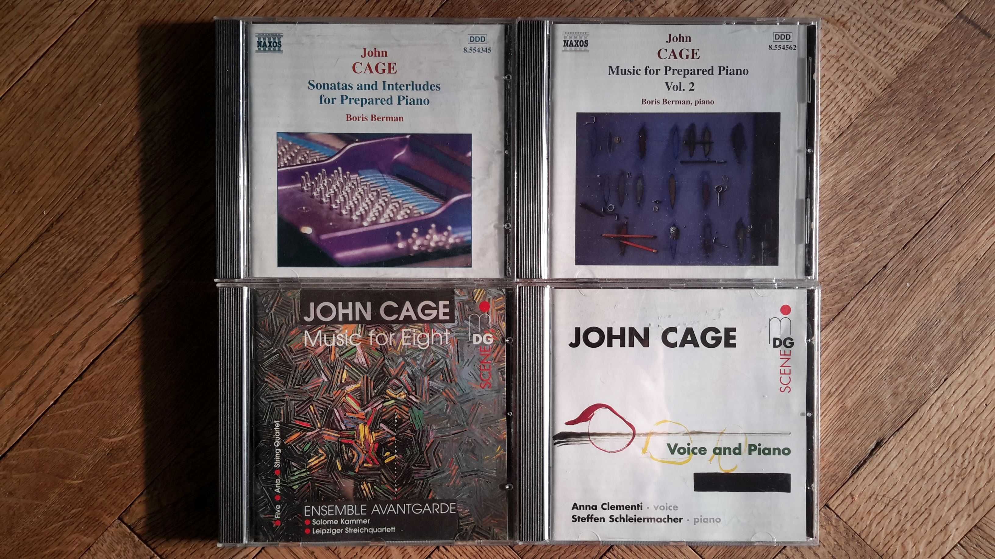 John Cage na płytach wydawnictw MDG i Naxos