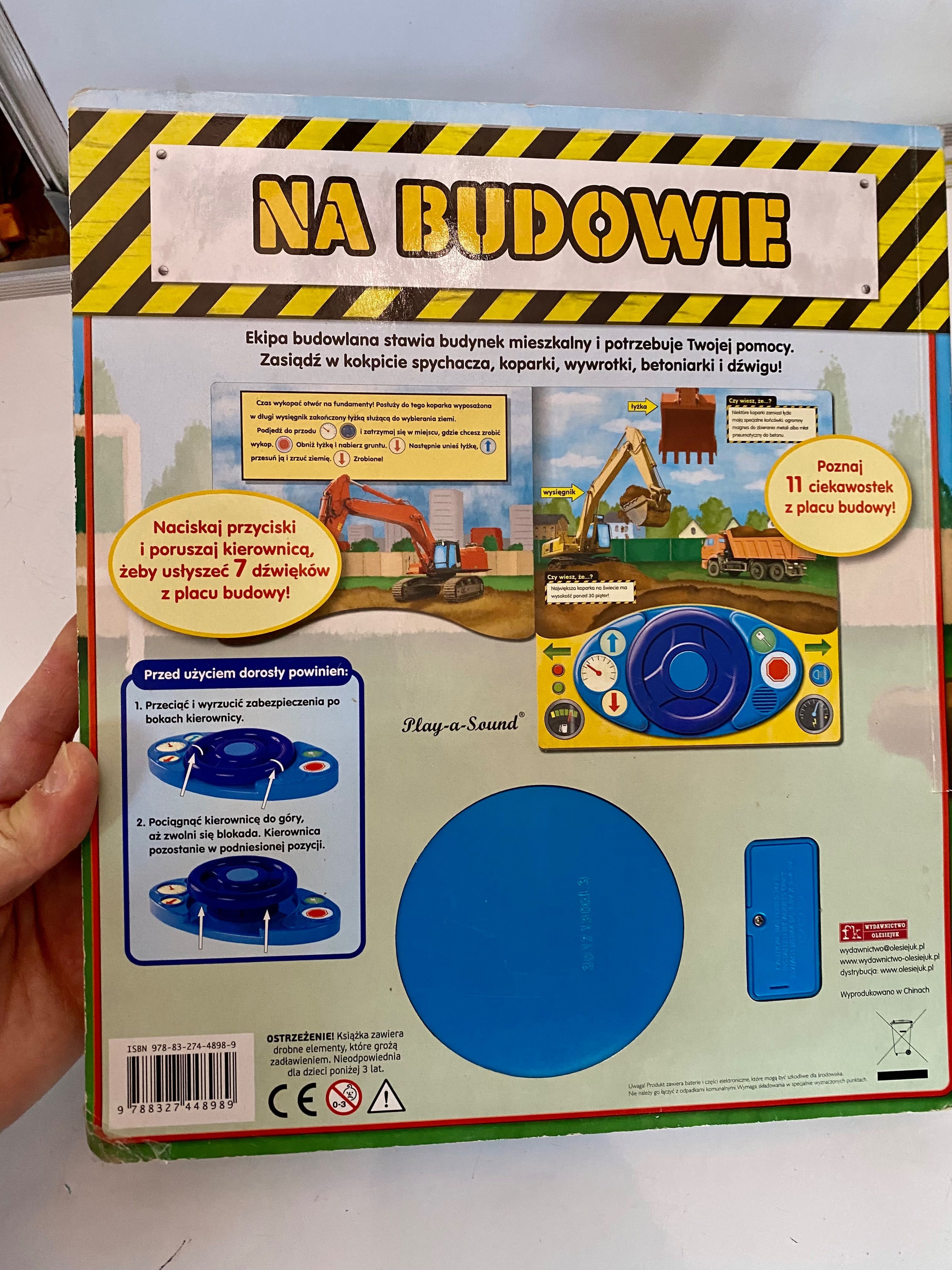 Na budowie. Książka dźwiękowa z kierownicą INTERAKTYWNA