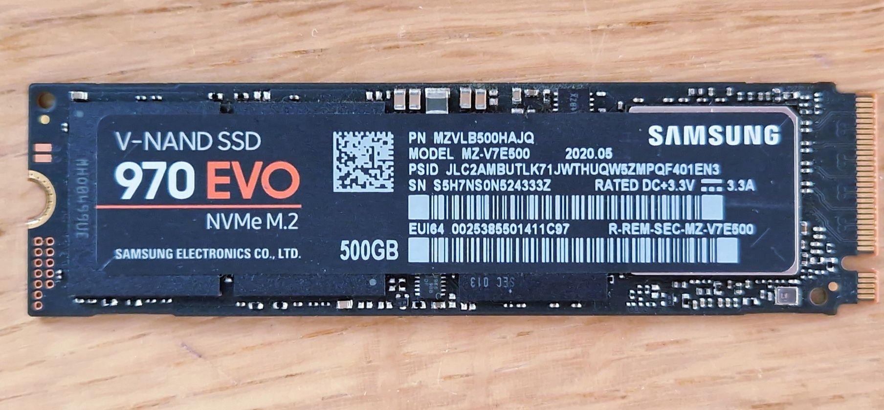 Dysk Samsung 970 Evo 500GB