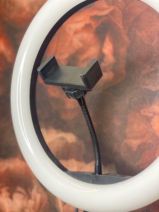 Кільцева лед LED лампа 30см з тримачем для телефону (кольцевая лампа)