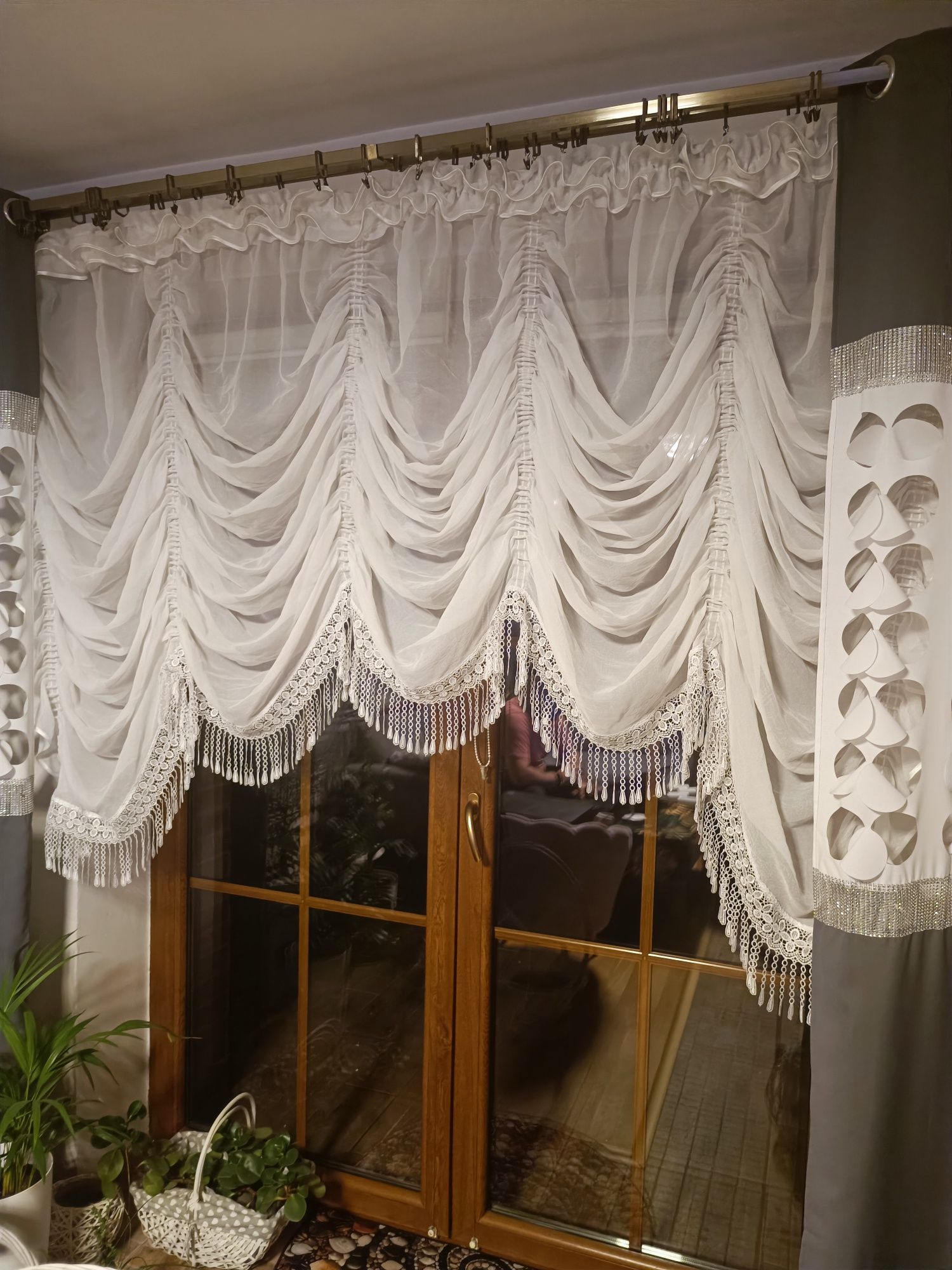 Firanki  falowane