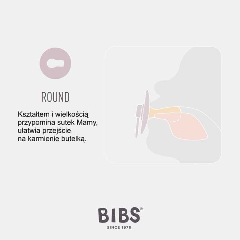 Smoczek kauczukowy BIBS BOHEME Ivory 0-6 miesięcy