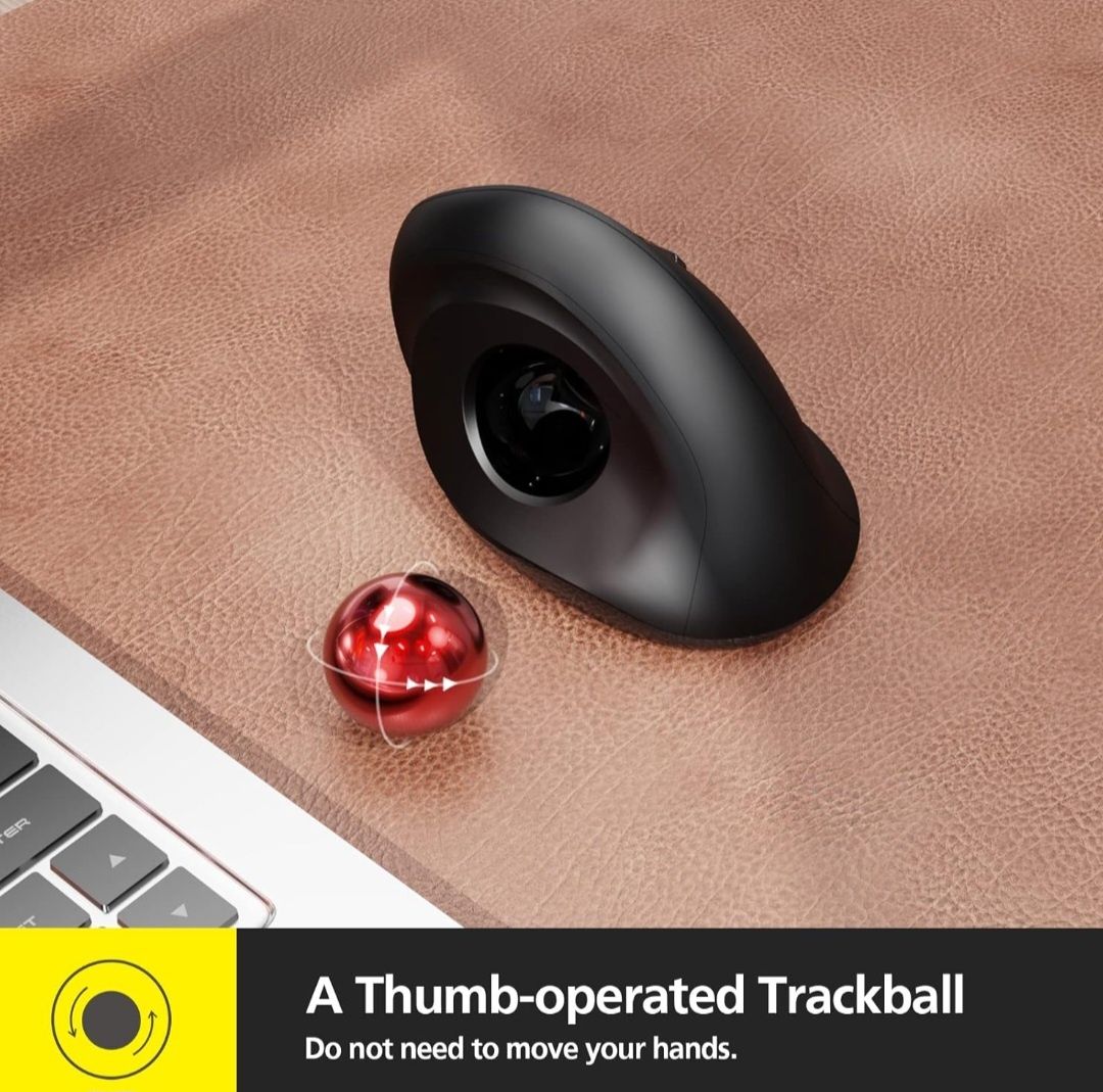 Pionowa myszka trackball Micropack