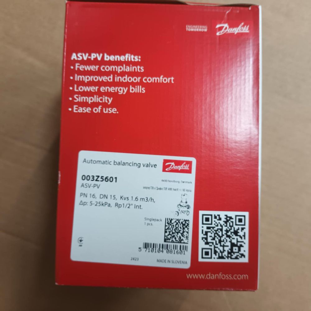 Zawór równoważący automatyczny Danfoss ASV-PV 1/2'