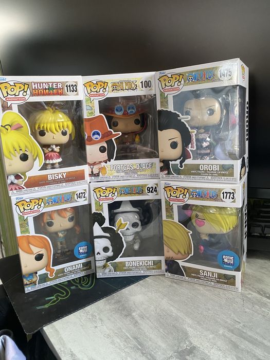 Funko Pop zoro sanji luffy jinbe orobi nami brook one piece