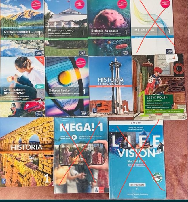 Podręczniki 1 klasa liceum/technikum