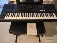 Keyboard Yamaha PSR-E473 + stojak + siedzisko