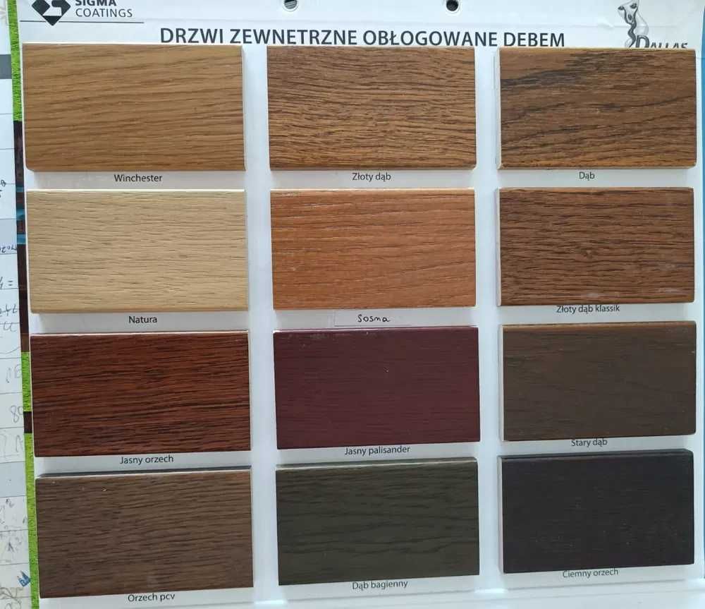 Drewniane drzwi zewnętrzne , wejściowe drzwi do domu od Producenta