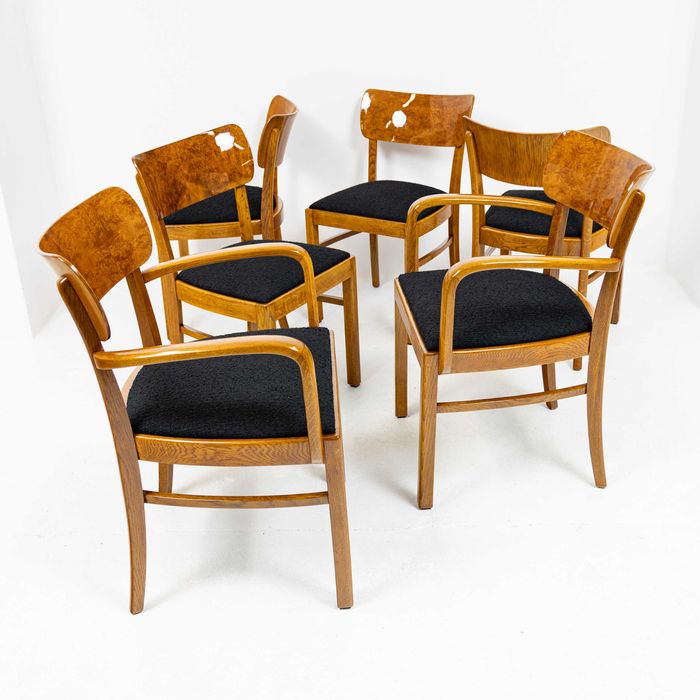 Meble art deco stół krzesła komoda sygnatura WK Mobel Ruscheweyh Tisch