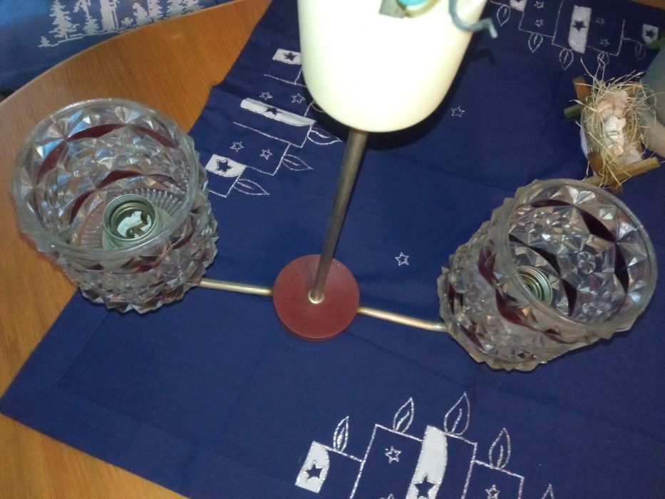 Żyrandol z czasów PRL-U stan bdb Tanio Okazja