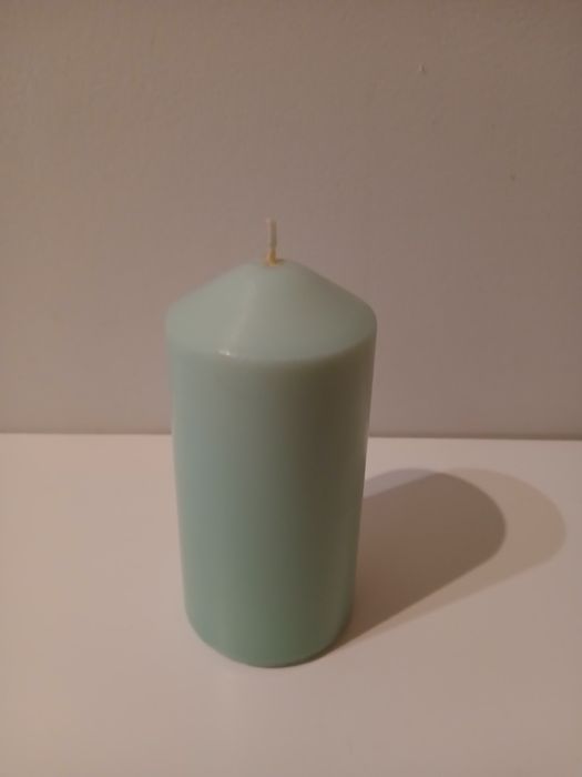 Vela verde água claro