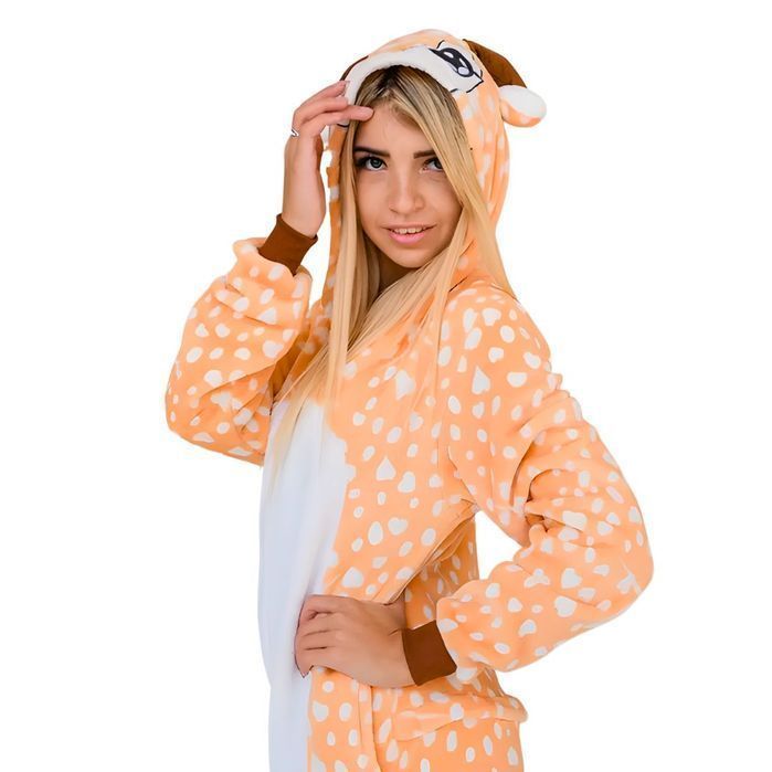 Piżama Onesie Kigurumi Kostium Przebranie Jeleń XL: 175 - 185cm