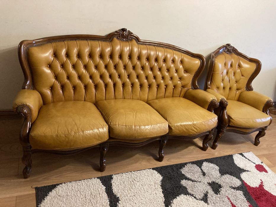Шкіряні меблі в стилі бароко вживані