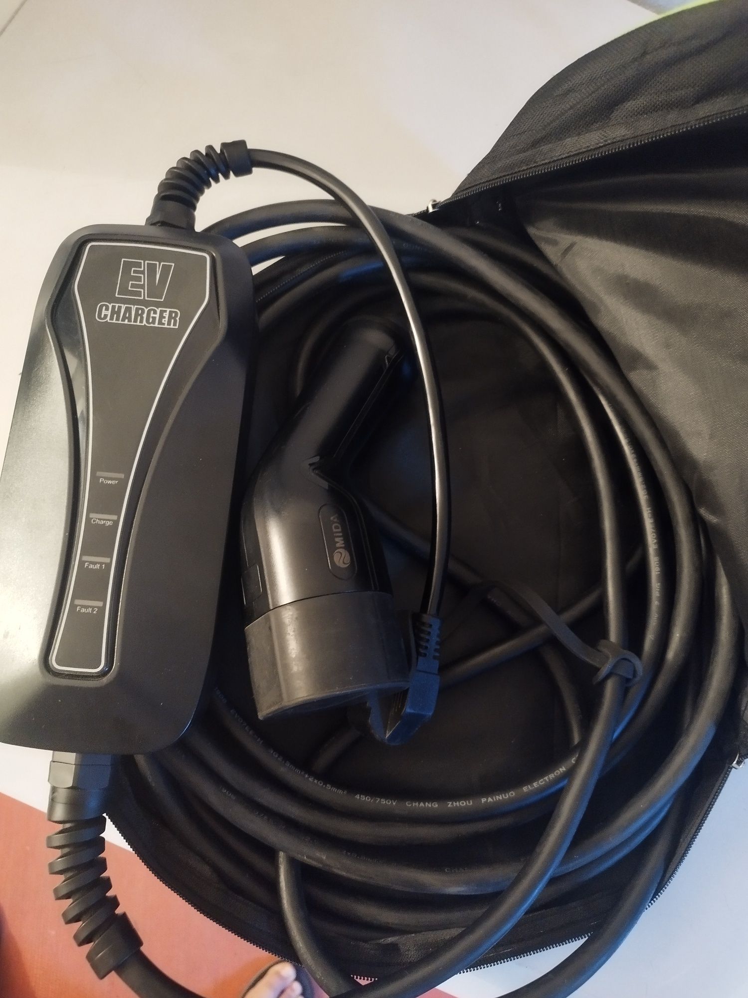 Cabo carregamento carro elétrico tipo 2
