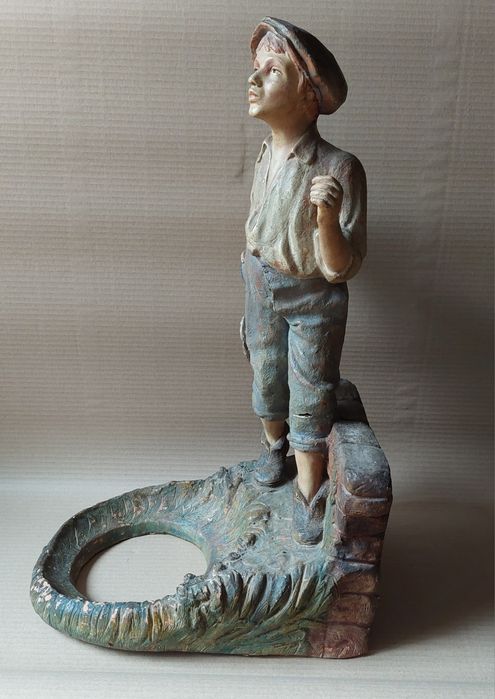 Escultura barro decorativa