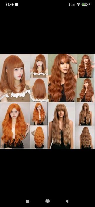 Парики РЫЖИЕ 600-1300