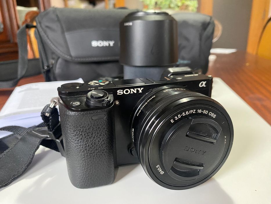 Kit completo Sony A6000 com lentes e acessórios