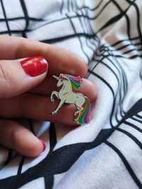 Unicorn jednorożec Emaliowany przypinka metalowa enamel kolekcja