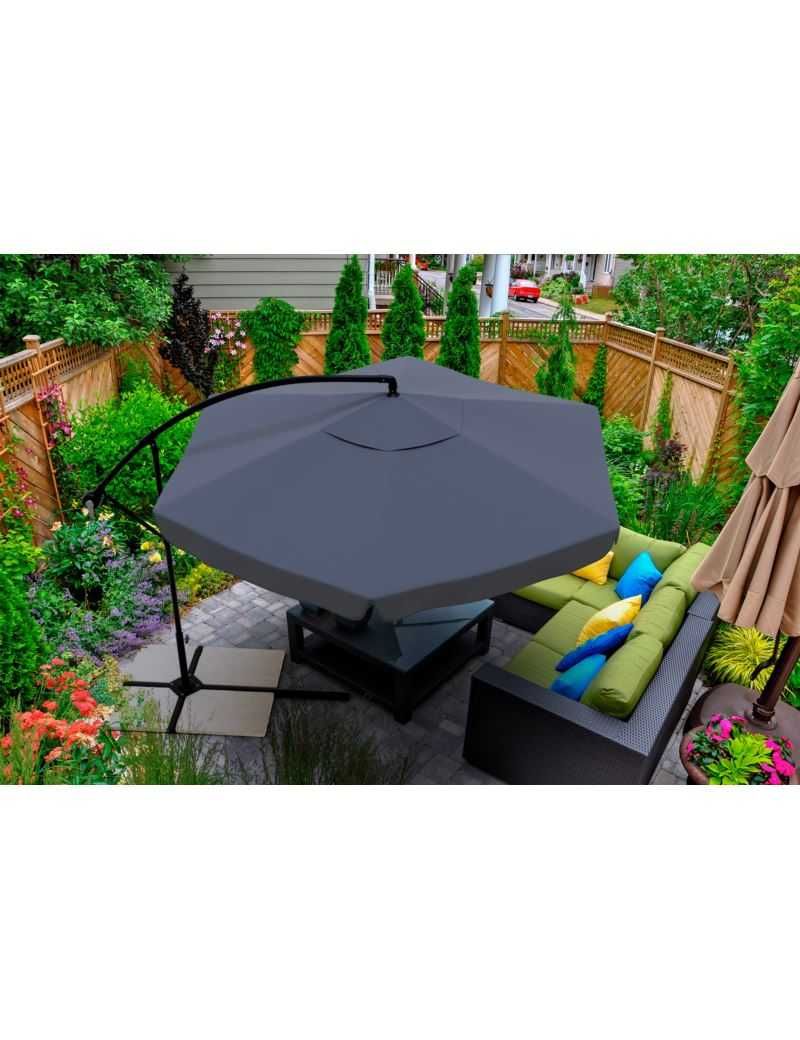 Parasol Ogrodowy Na Wysięgniku Duży Składany 350cm+ Pokrowiec 3 Kolory