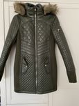 Zielona khaki kurtka plaszcz Michael Kors softshell pikowana