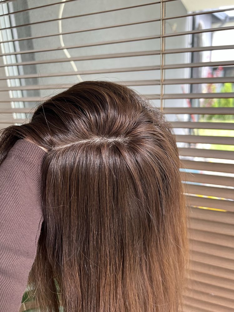 Topper Hairlux w swietnym stanie ombre 45cm wlos naturalny europejski