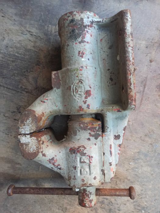 stare imadło warsztatowe 125mm