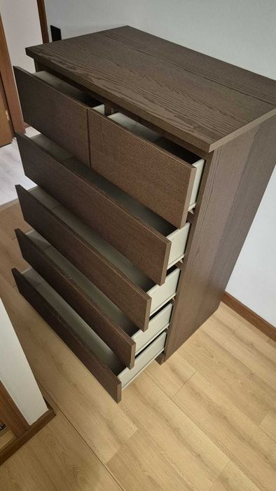 Cómoda MALM 6 gavetas