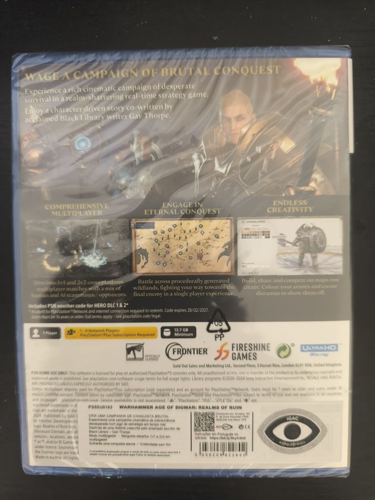 Jogo Warhammer Age of Sigmar: Realms of Ruin PS5 SeladoRuin