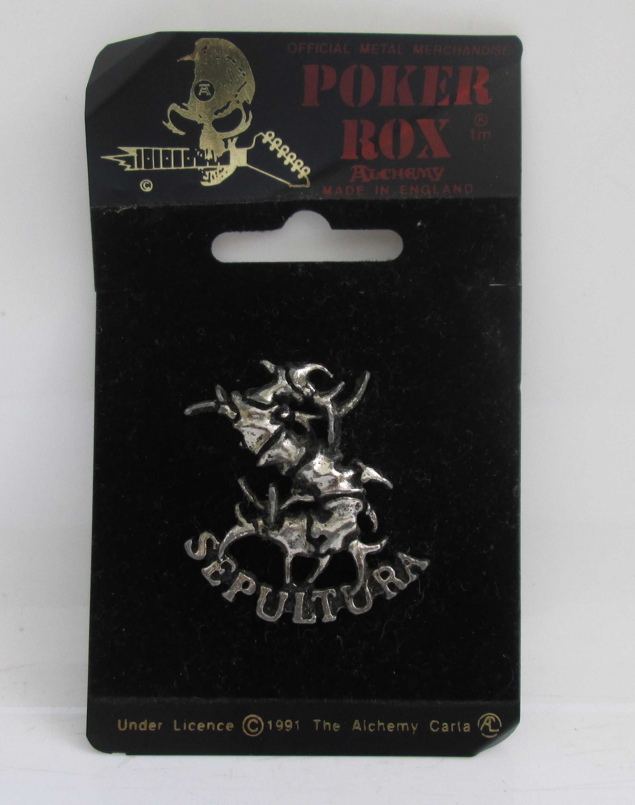 Pin badge oficial vintage Sepultura