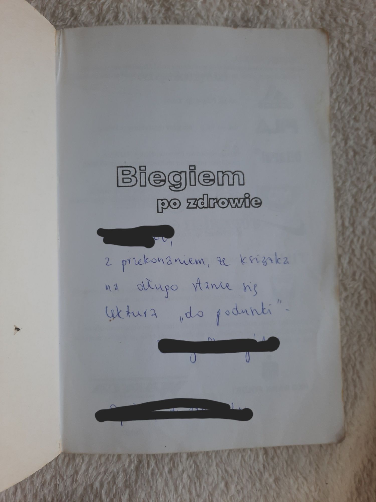 Książka Biegiem po zdrowie vademecum biegacza unikat Jerzy Skarżyński