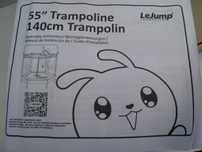 trampolina ogrodowa 140 cm