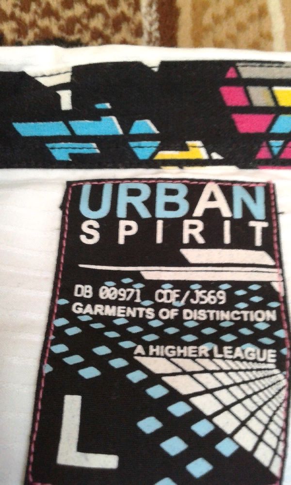 Urban Spirit мужская рубашка белого цвета
