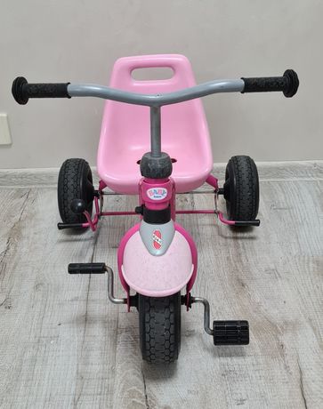 Дитячий трохколісний велосипед для дівчинки BABY BORN
