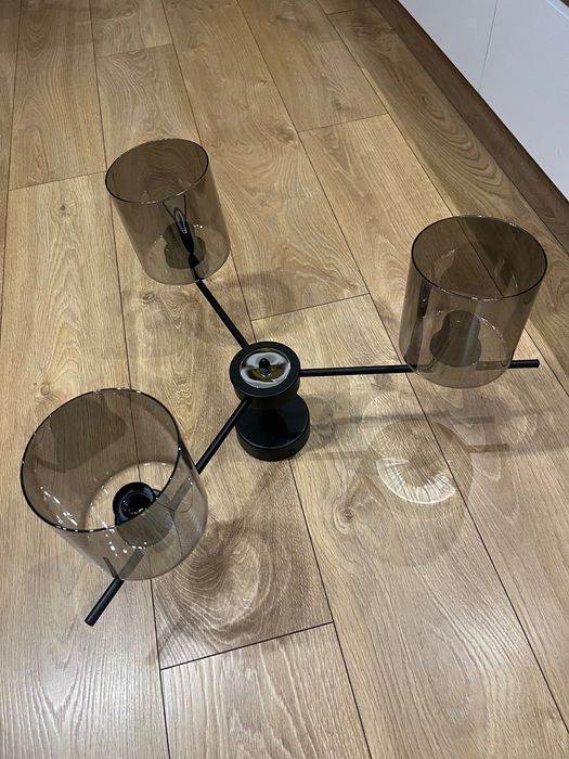 Luna lampa sufitowa 3xE27 czarna/grafitowy K-5526