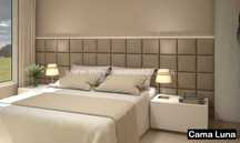 Cama de Casal Estofada - Ref.ª Luna - Todas as cores e medidas.