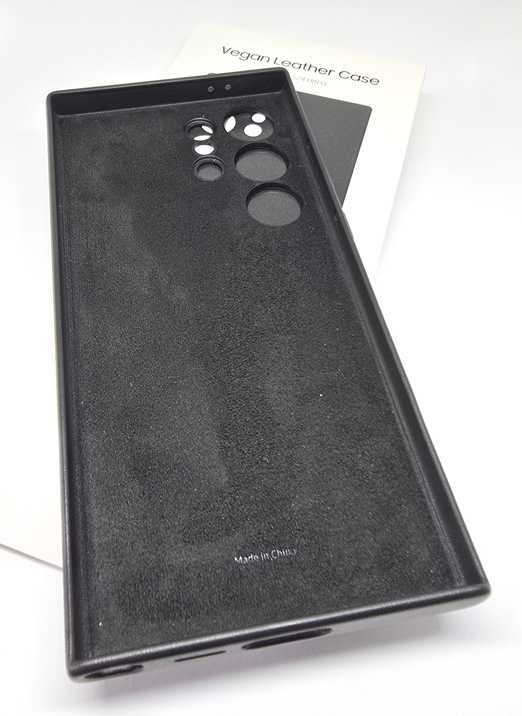 Capas em pele vegan Samsung S24 Ultra preto bege