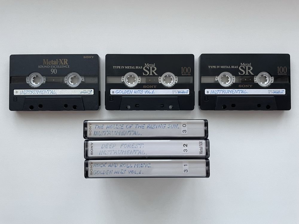 Аудиокассета SONY SR Metal 100 (осталась одна шт.).
