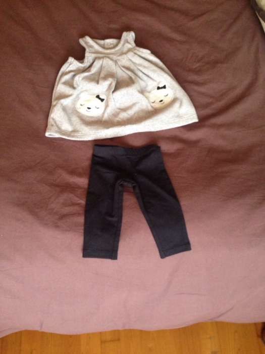 Conjunto vestido e legging - recém nascido - newborn