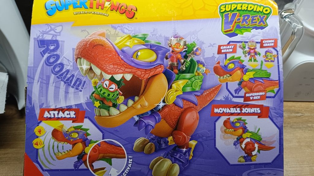 SUPER THINGS ZINGS Dinozaur superdino V-REX