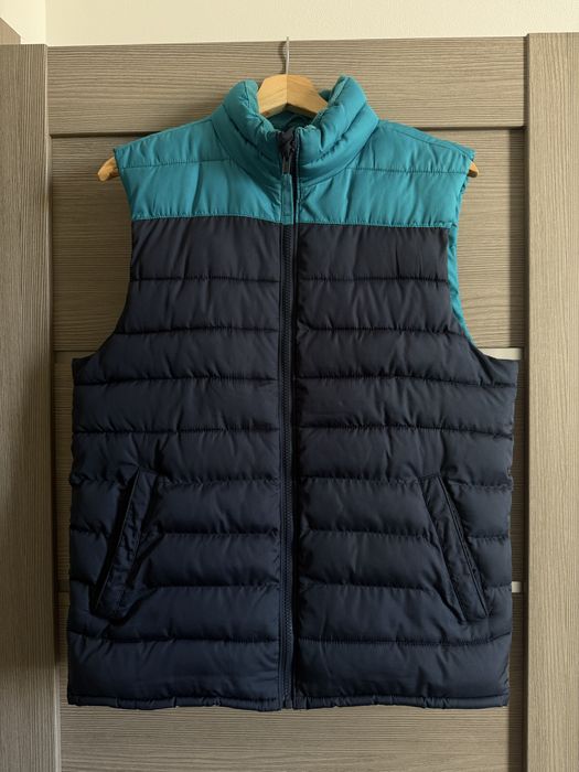 Чоловіча синьо-бірюзова жилетка. Old Navi. Розмір S.