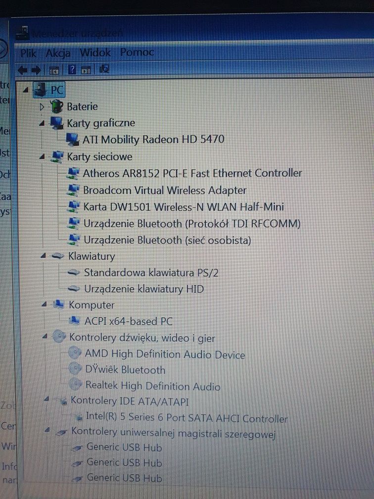 Laptop Dell Inspiron N7010 Intel Core i3 2,4Ghz-Stan b. dobry komputer