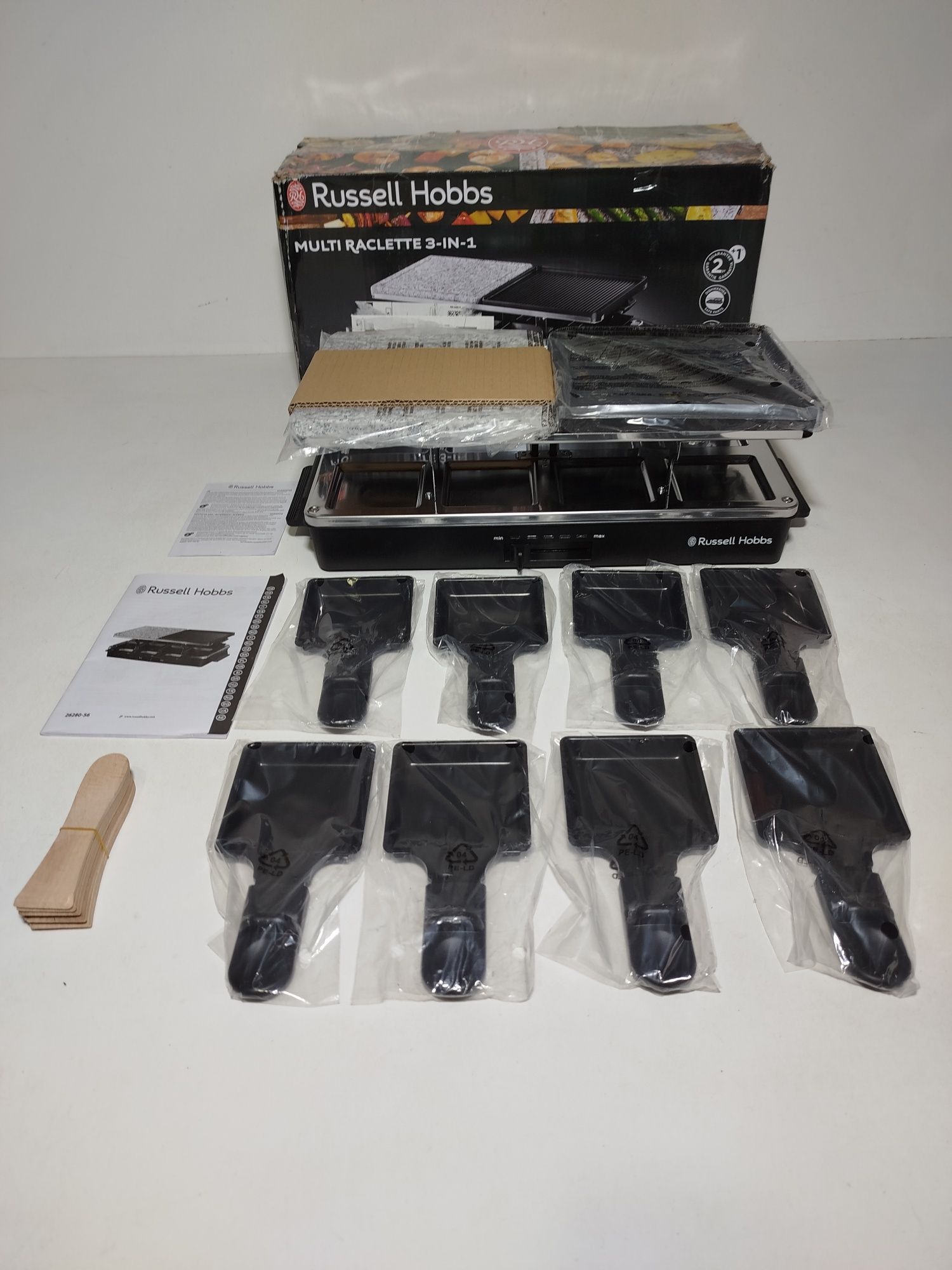 Raclette grill elektryczny Russell Hobbs Multi Raclette 3w1 czarny 140