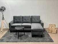 sofá chaise longue cinza barato + envío gratis!!